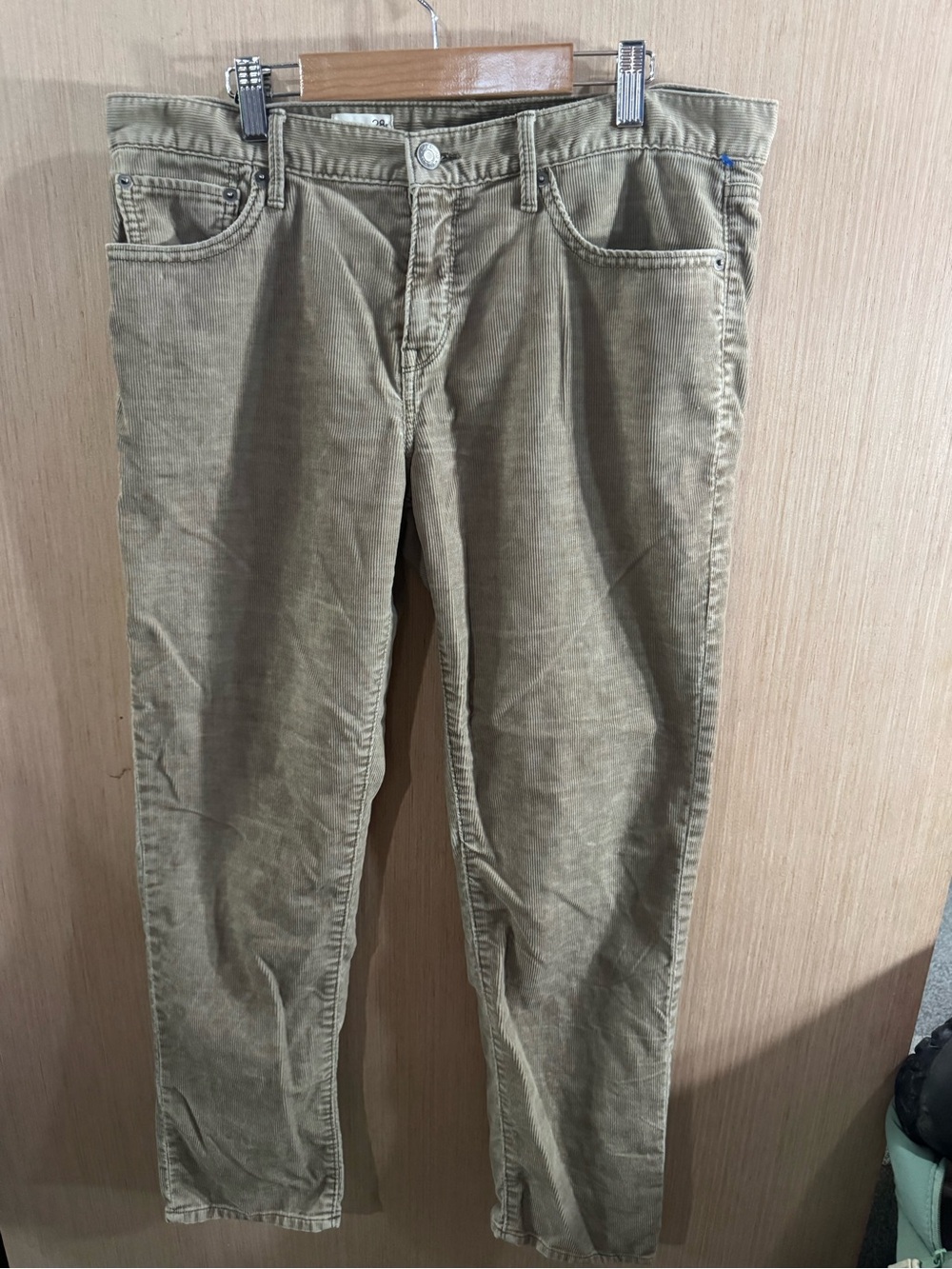 Women’s Gap Sexy Boyfriend Tan Corduroy Jeans Size 28